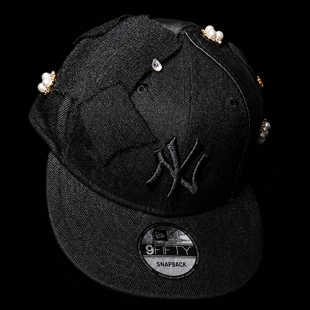 NY YANKEES BLACK LEATHER